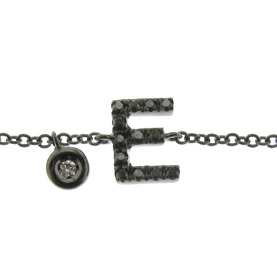 Golay armband ""e"" zwart BFPEN-12131110084