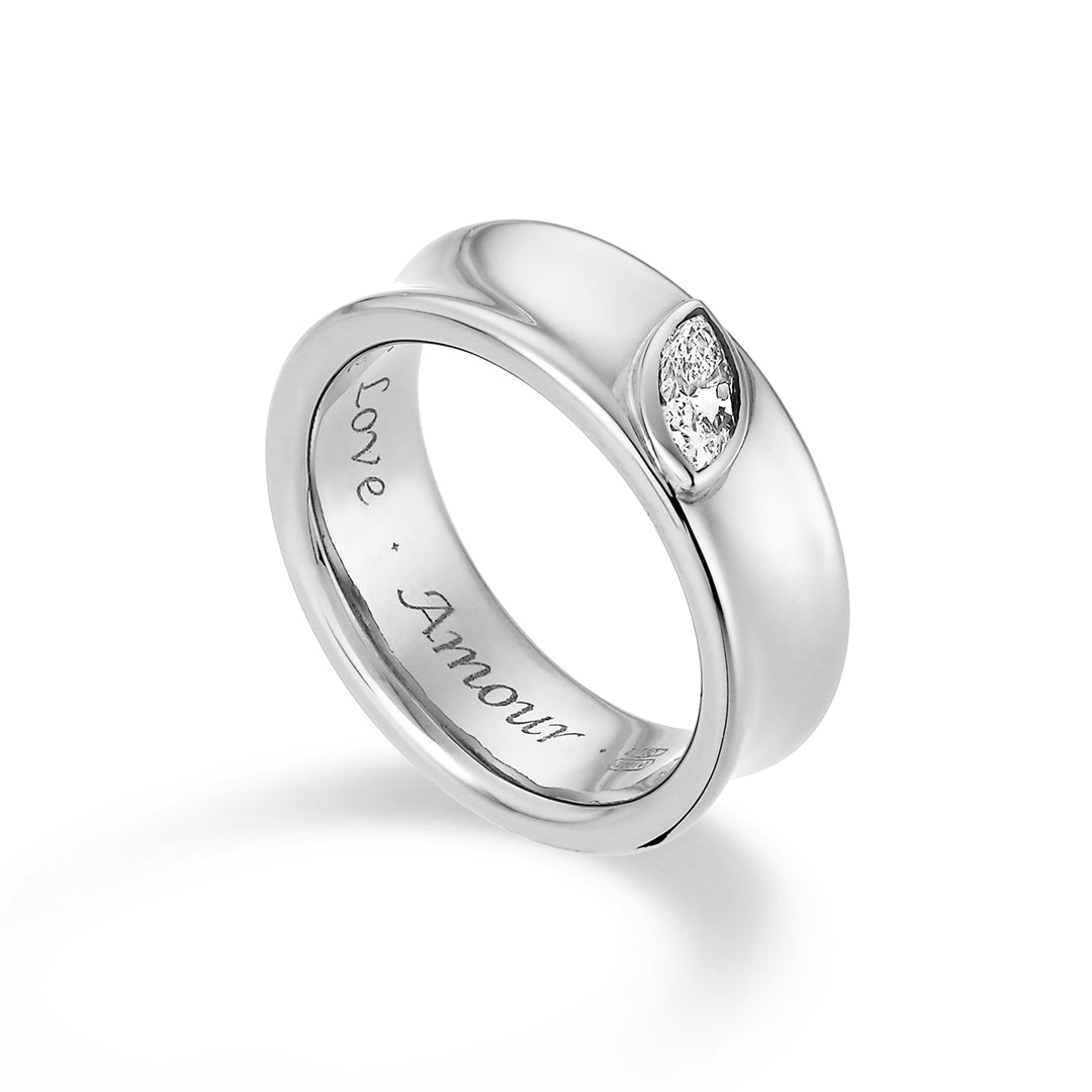 Golay, ein 18 Karat breiter Ehering mit Marquise-Karat 0,23 GAFEDE02DIO4,023