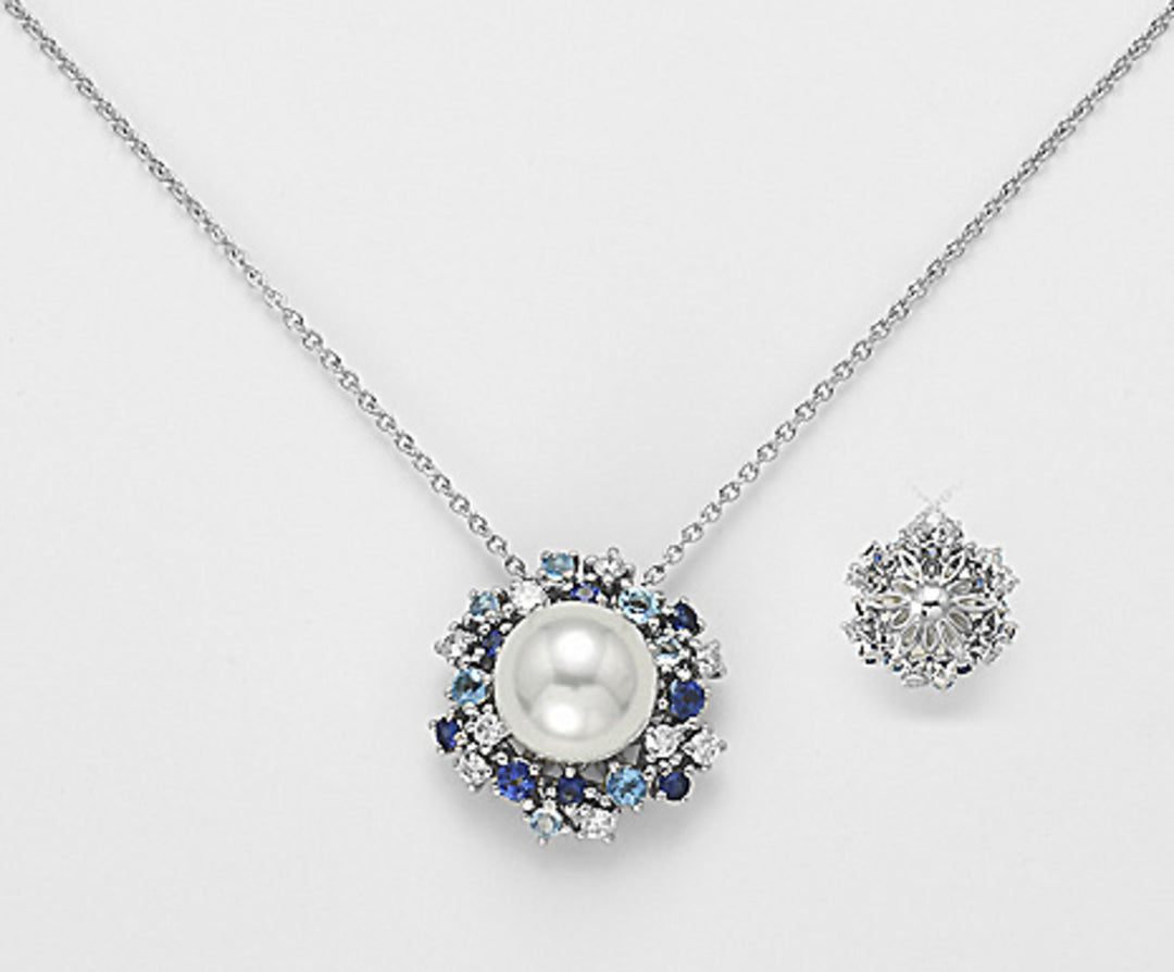 Mikiko cl 18k sspw 10/11 ct.0.35 modré safíry a modrý topaz urri ct.0.88 MD0902O4SABI100