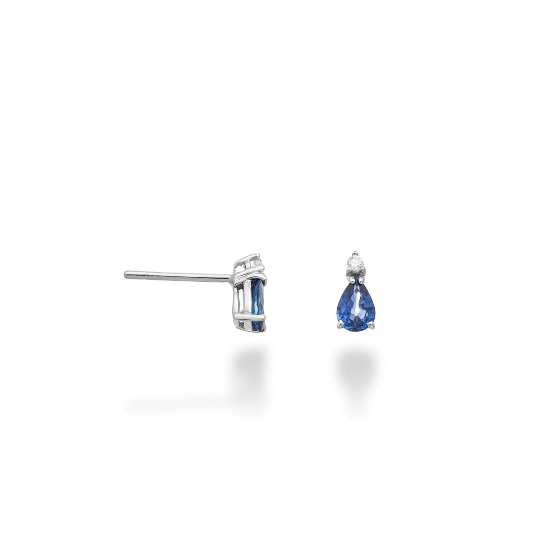 Mikiko oder 18-Karat-Saphirtropfen 6x4 und Diamant MO5170O4ZFD