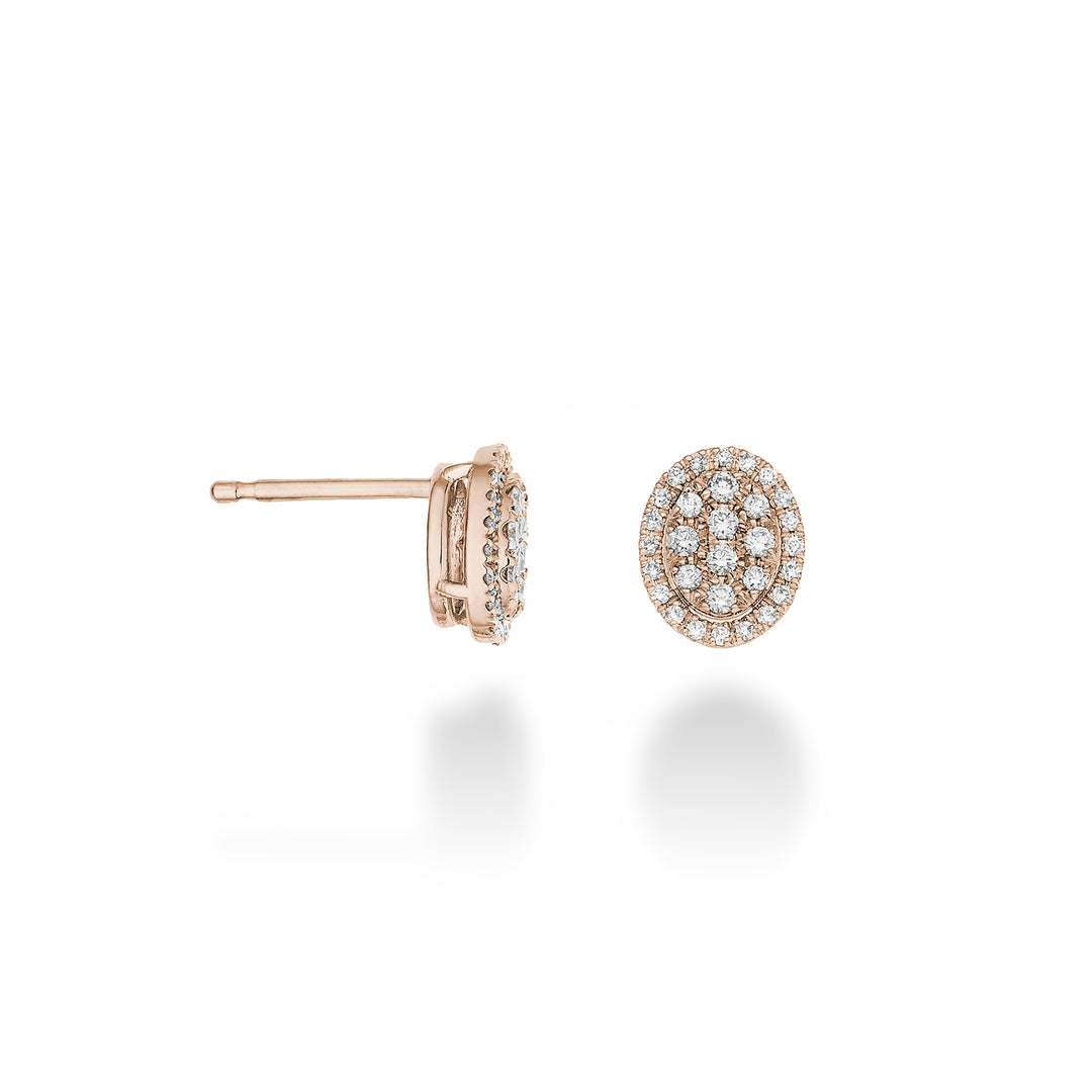 Golay flerstensörhängen oval form roséguld OMPC002DI1R-23184110048