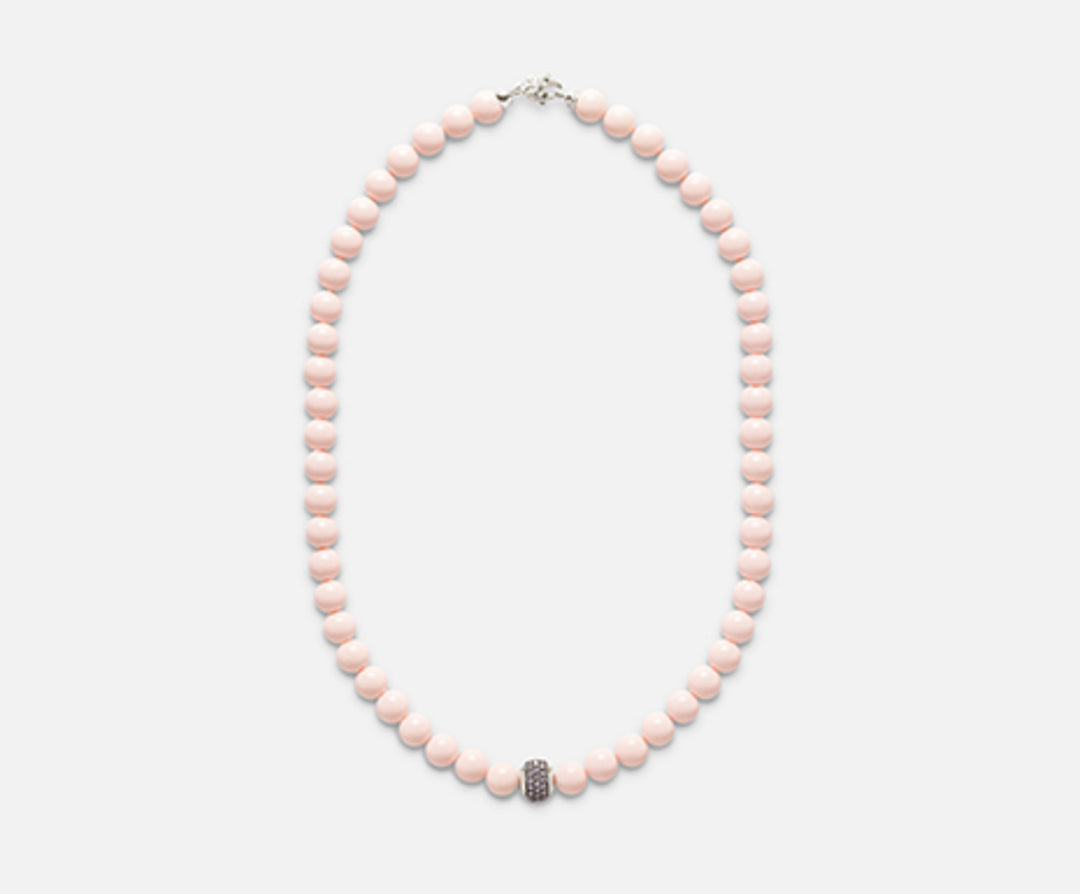 Nihama cl ag925 aggloméré de corail rose 8mm 45 cm NC7107A4CORAL