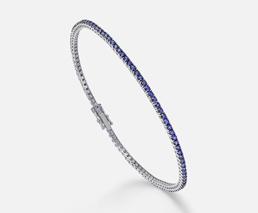 Mikiko br tennis 18k sapphires ct.2.30 cm.17.5 MB5015O4ZFD280.17.5