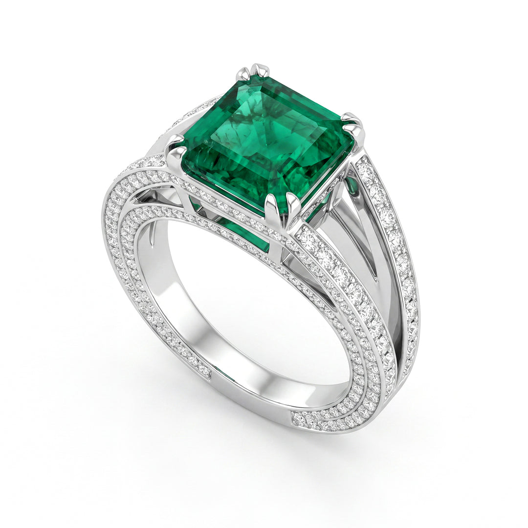 World Diamond Group smaragdring 3 ct AFDSME3-13339110049