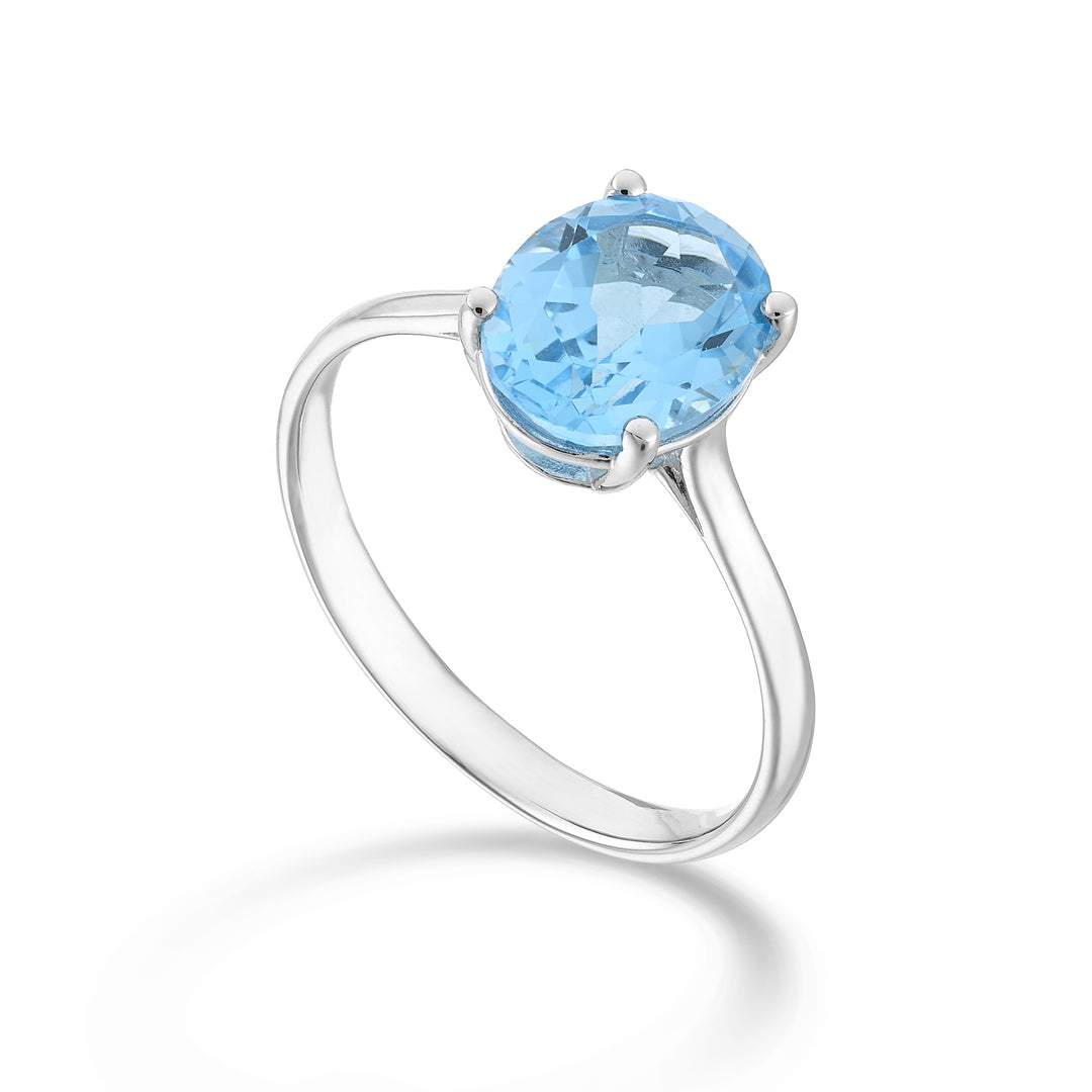 Nihama en 18k oval blå topas 9x7 ct.2.10 NA5173O4TPAZ