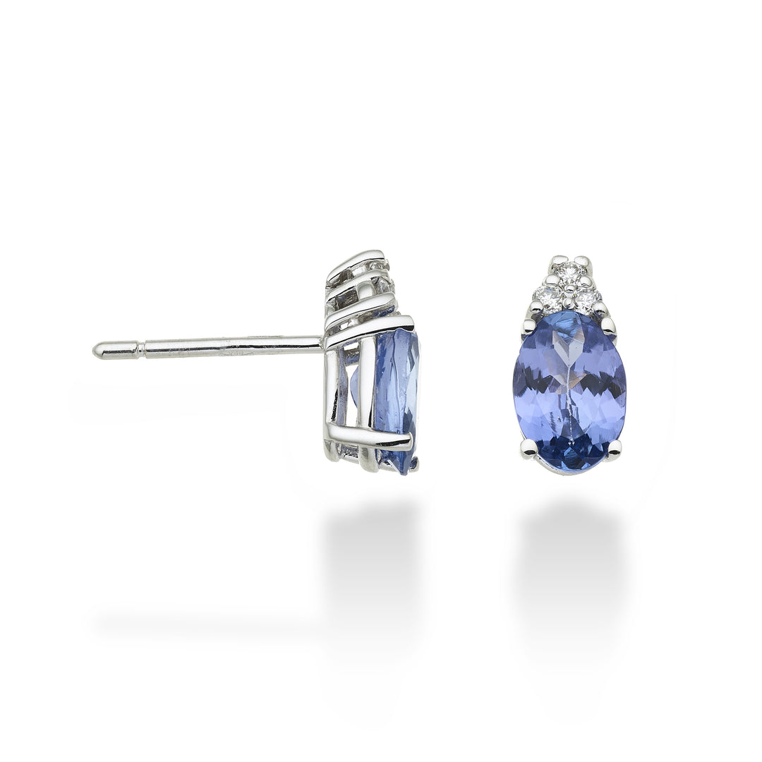 Mikiko or 18k tanzanite n. oval 7x5 ct.1,20 dia ct.0,09 MO5034O4TZN