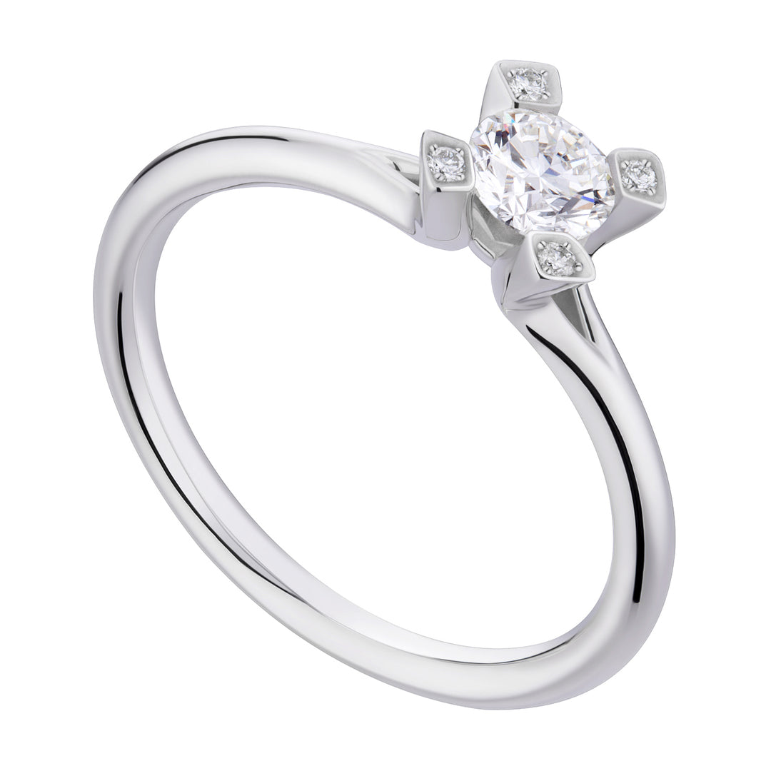 World Diamond Group fm bague griffe incas. g. côté lisse. 0,43-0,52 ASLFM006DI5-19053110021