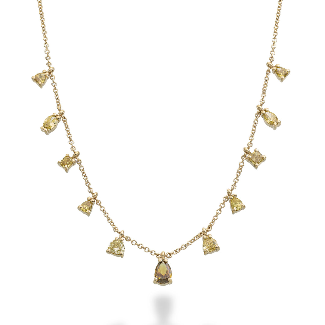 Golay Fancy-Diamant-Halskette in verschiedenen Formen GCL745DFY-25213110005