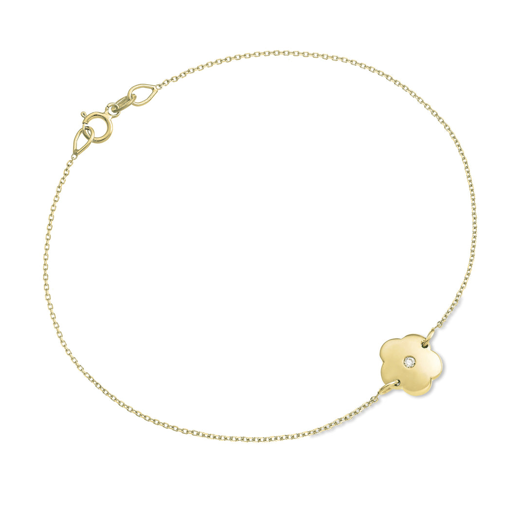Mikiko br 18k květina 0,01ct žluté zlato MB5041O1BR001