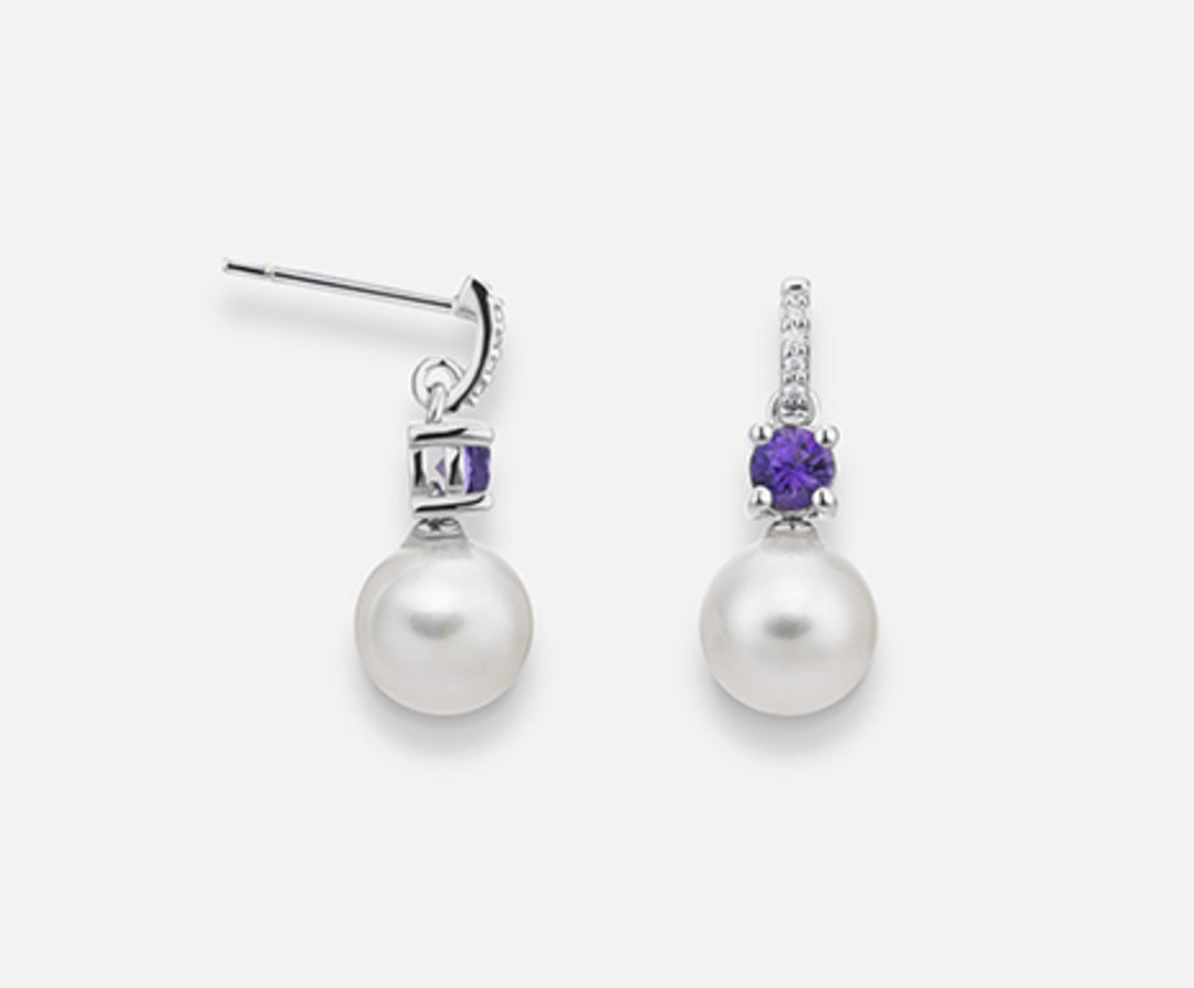 Mikiko lub 18k fw 7,5/8 okrągły ametyst mm3,5 ct.0,32 śr.0,03 MO1534O4FABI075