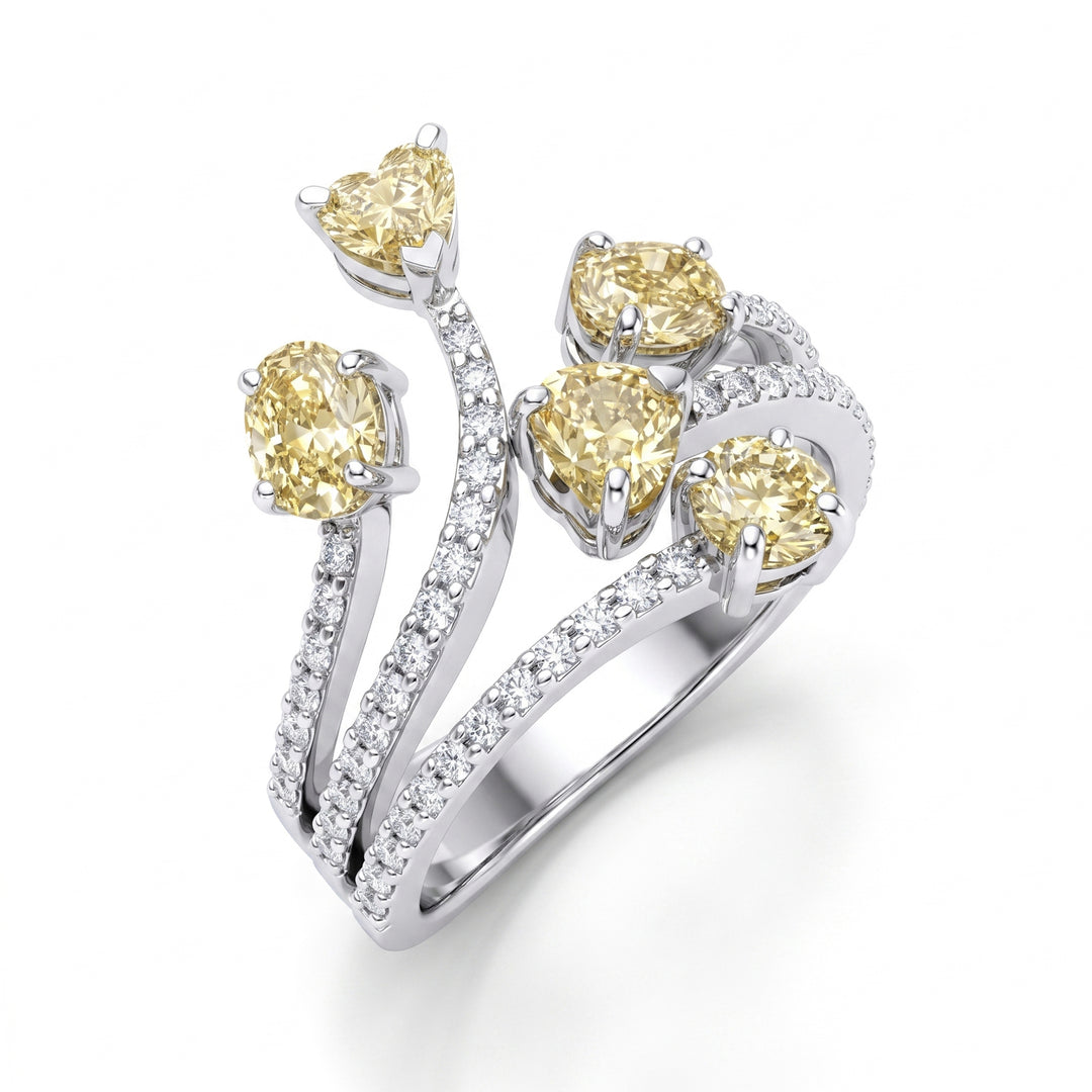 Golay fancy diamantringformede diamanter på skaftet AMP862DFYB-26104110073