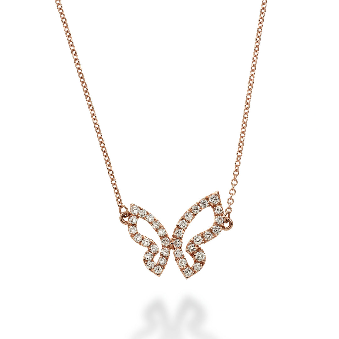 Choker mariposa Golay fluture mare și diamante GFFA001DI-23293110049