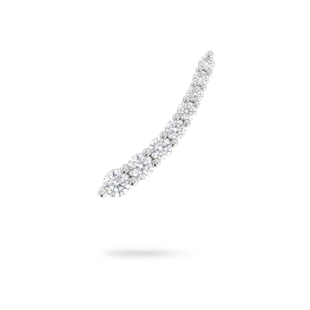 Golay čárka skalární vícekamenná náušnice 0,71 ct levá OMP884DBSX-26142110146