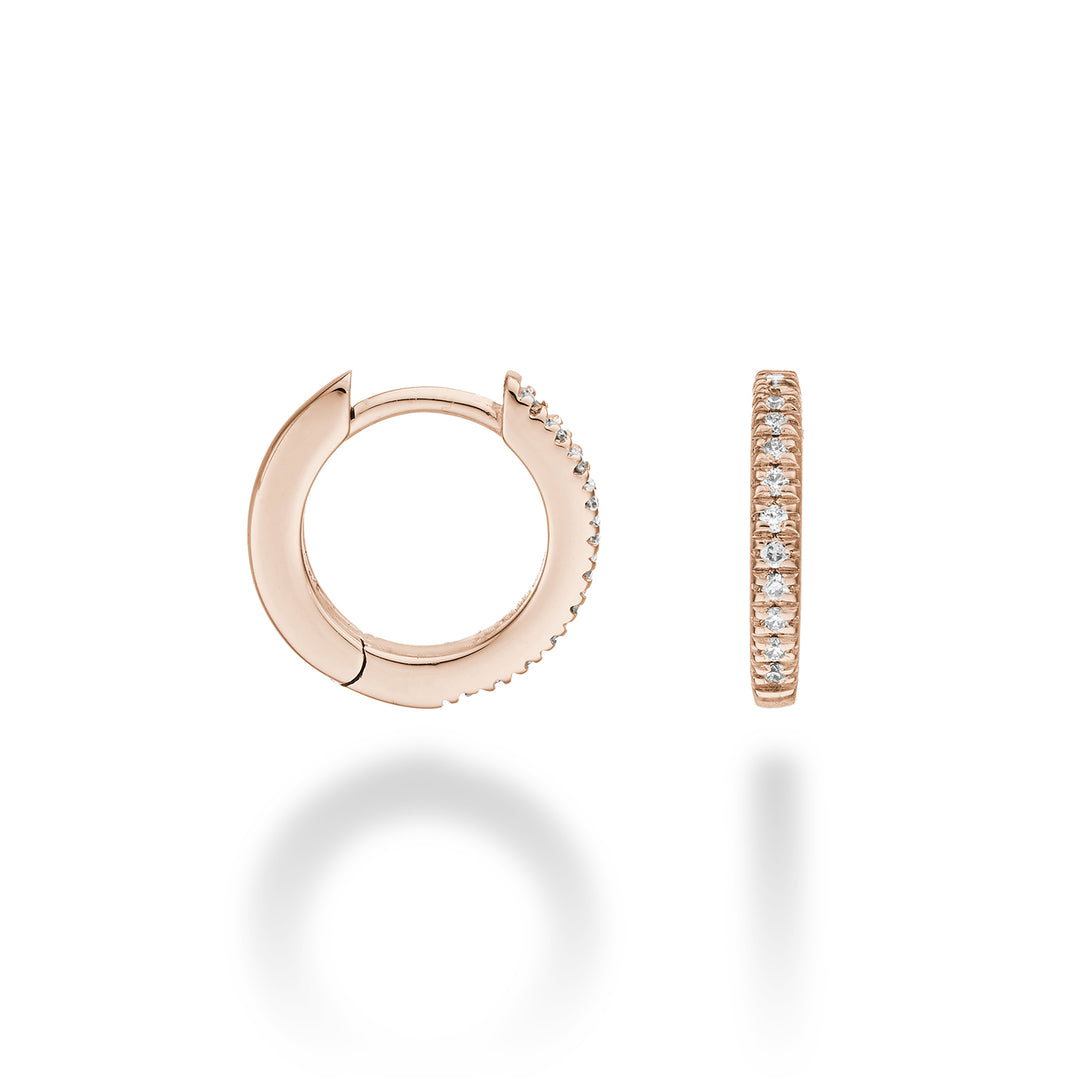 Nihama sau 18k ct.0,11 marimea 2 aur roz diam. Orientul. 12mm NO5077O3BR011-2