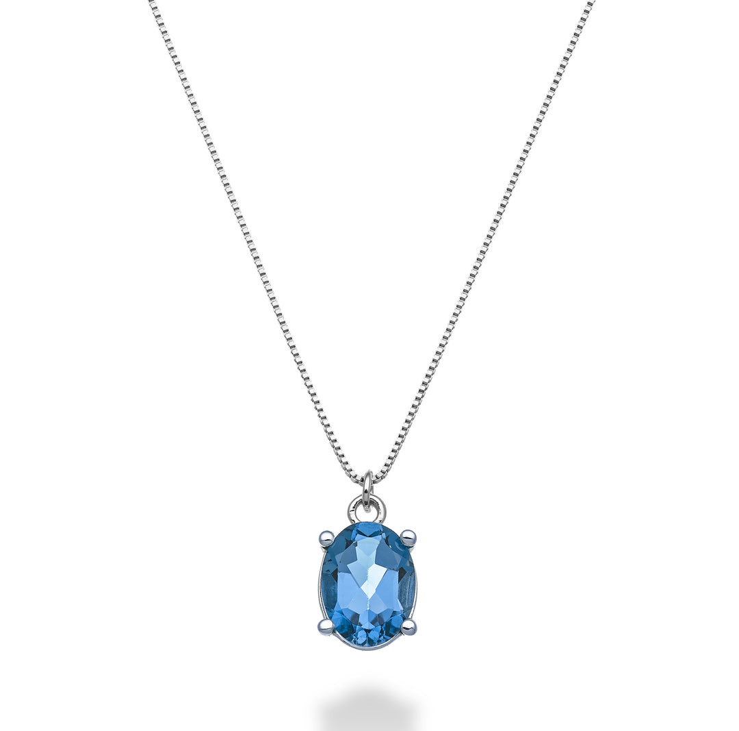 Mikiko cl 18k ovalado topacio azul Londres 8x6 ct.1,40 MD5142O4TPBL