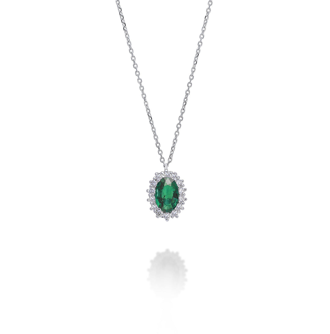 Mikiko cl 18k emerald n. οβάλ 6x4 τ.0,30 διαστ. ct.0.13 MD5086O4SMN