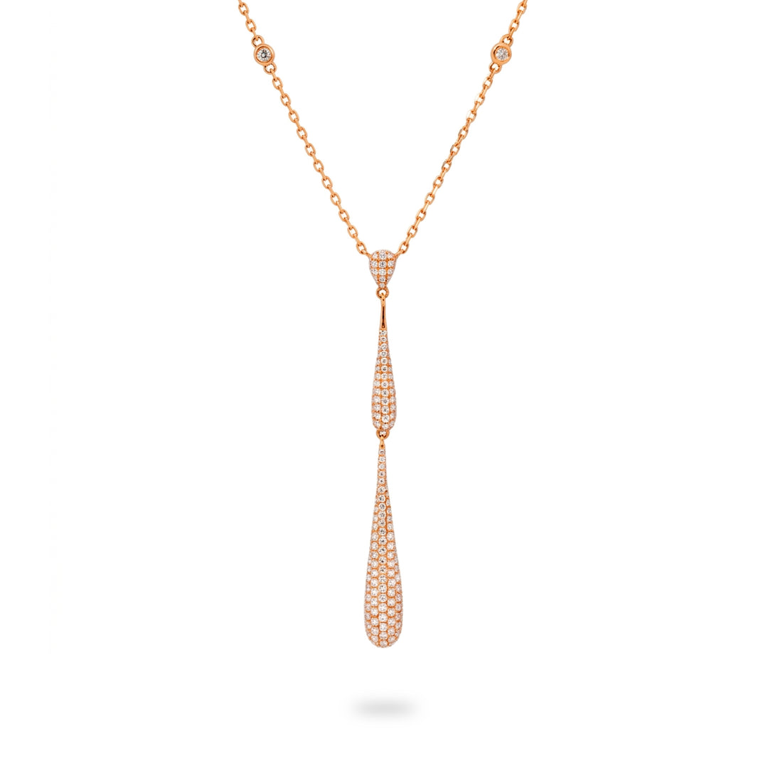 Golay rose gold pave choker GEJN1343-10245000017