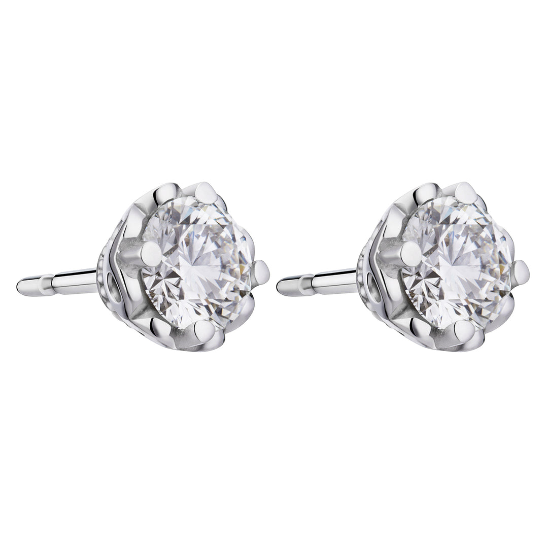 Cercel cu punct de lumină World Diamond Group forevermark cen 0,50-0,59 OPLFM008DI6-19136110024