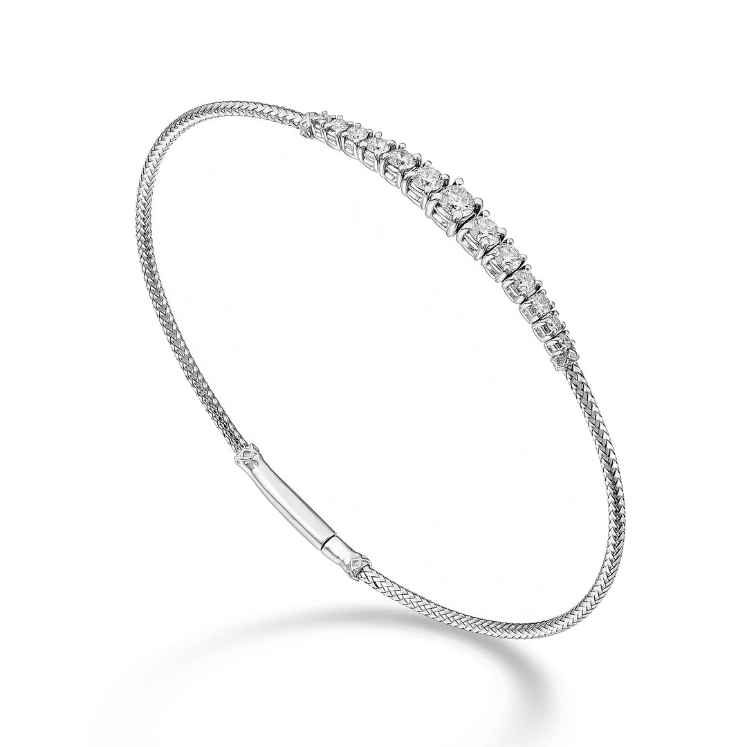 World Diamond Group br 18k mesh diam. 0,81 ct witgoud GBMAGLIA04DIO4
