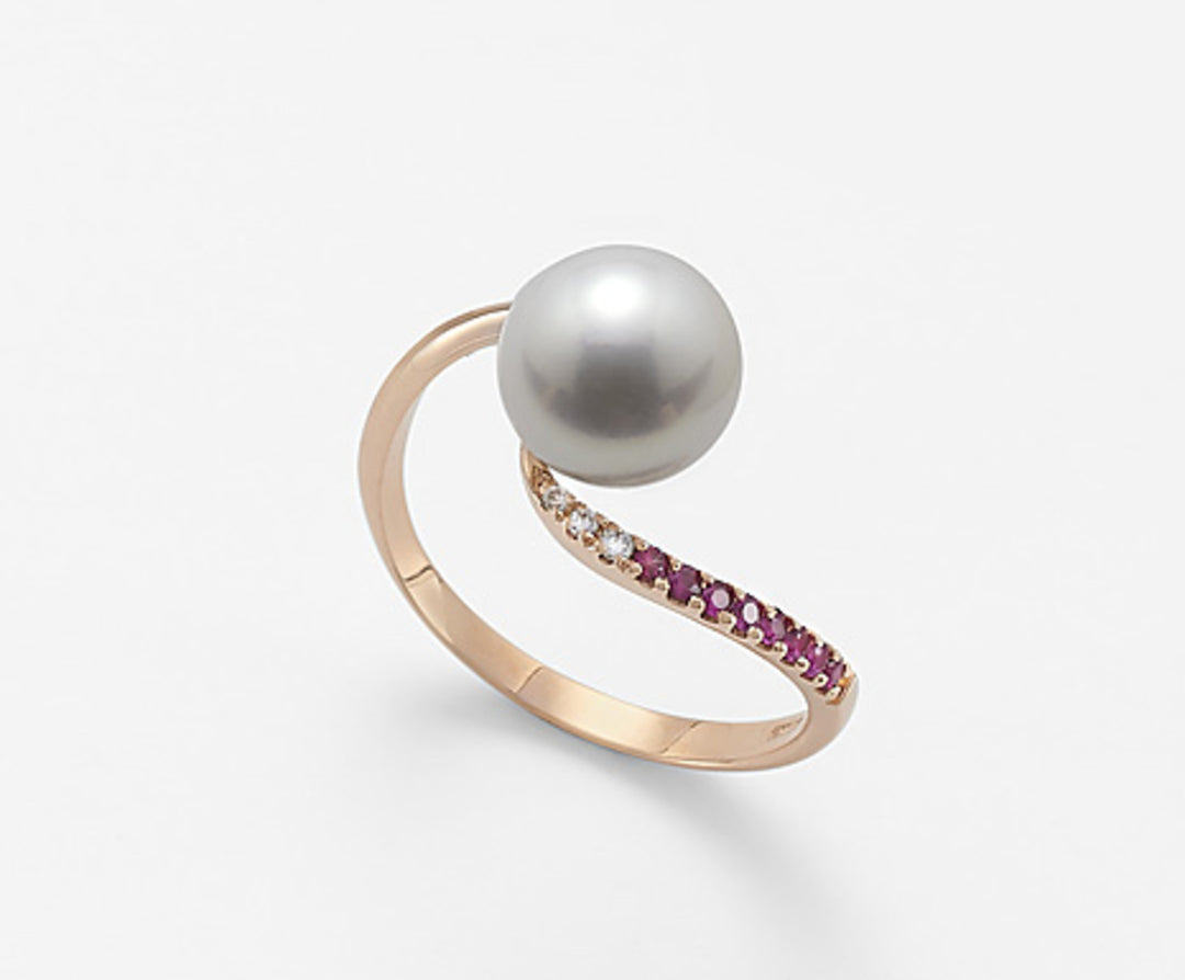 Mikiko an 18k fw 8/8,5 διαστ. 0,02 ct ρουμπίνια 0,10 ct MA0807O3RUBY0