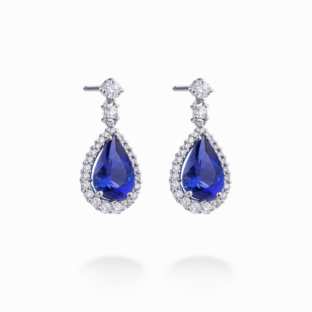 Golay tanzanite droppörhängen 10x7 med g diamanter OCL069DITZ1-22062000013