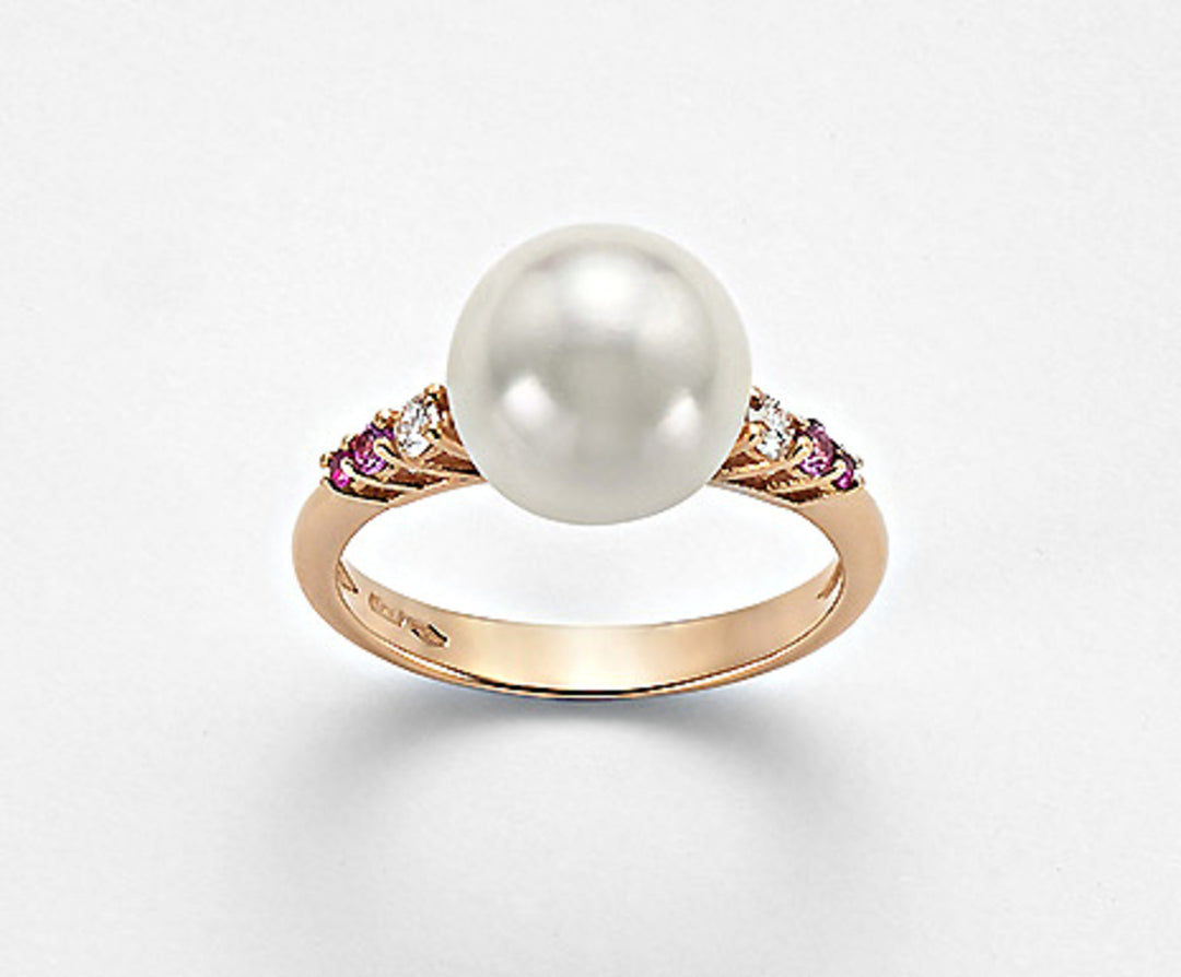 Nihama an 18k fw 10/10,5 dia ct.0,10 saphir rose ct.0,09 rubis ct.0,04 NA0693O3FABI100