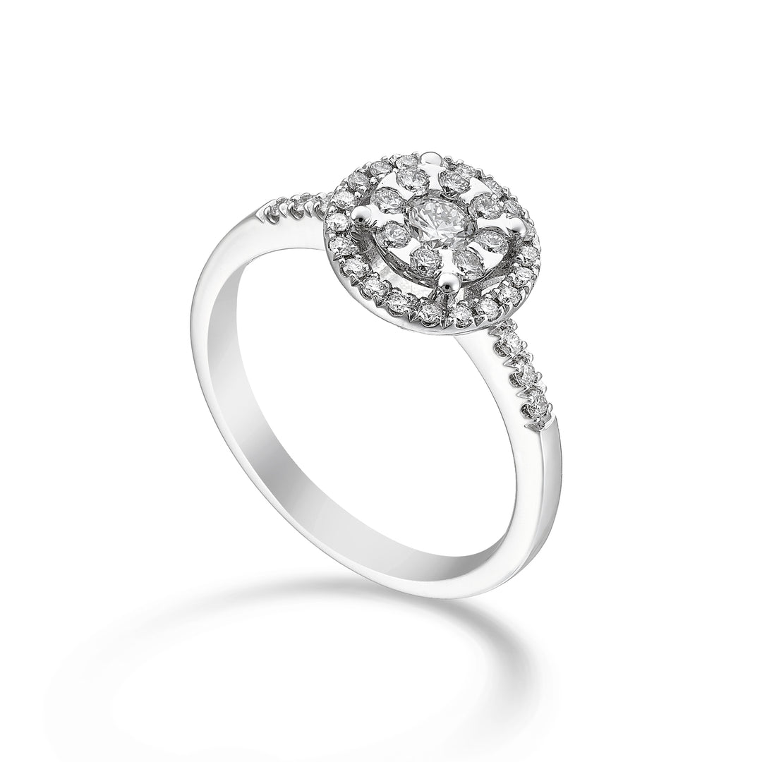 Golay monikivisormus 0,17 ct varsi ja upotettu pidike AMPC006DI017-24155110036
