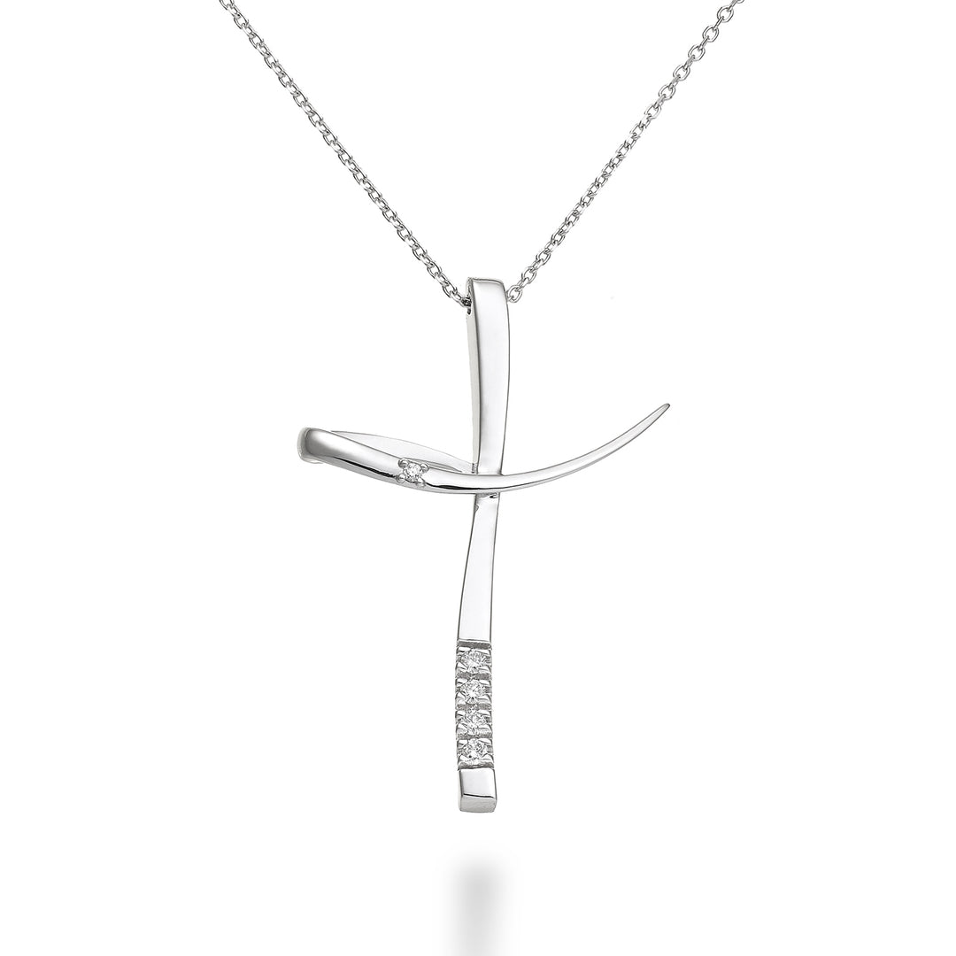 Nihama cl 18k διαστ. Σταυρός 0,05 ct ND5108O4BR005