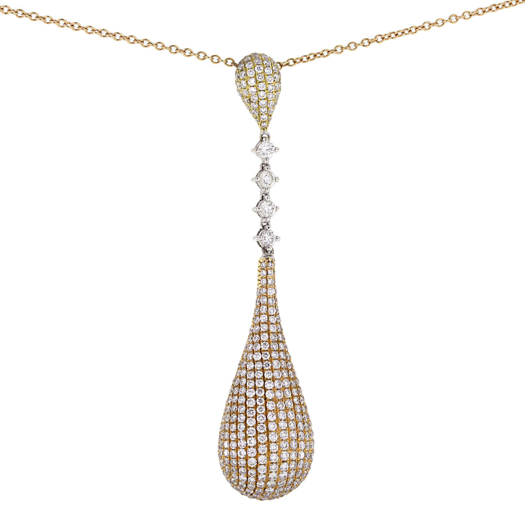 Golay pave gargantilha ouro rosa branco amarelo GEJE3345B-10245000016