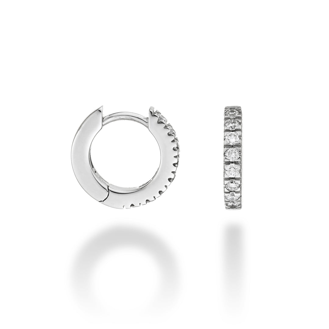 Mikiko of 18k ct.0,26 maat 2 witgoud diam. oosten. 12 mm MO5079O4BR026-2