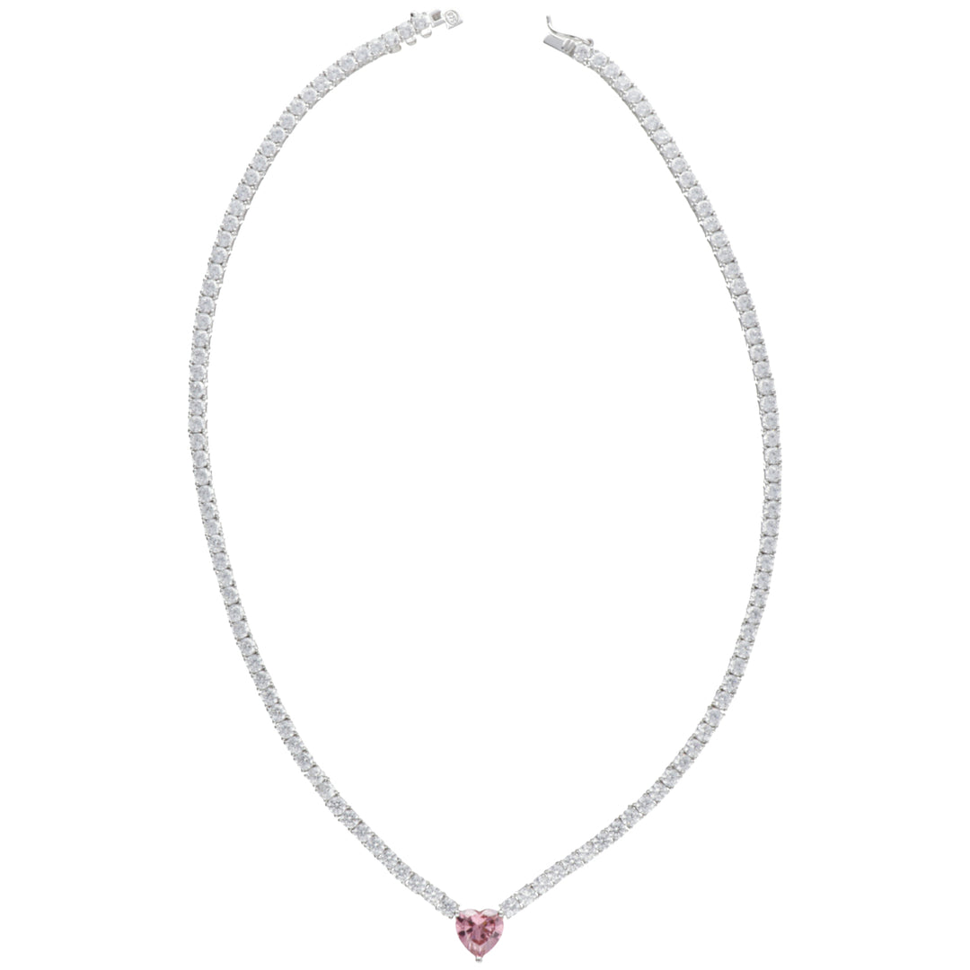 Nihama cl ag925 gem swarovski branco e rosa ND7585A4ROSA000