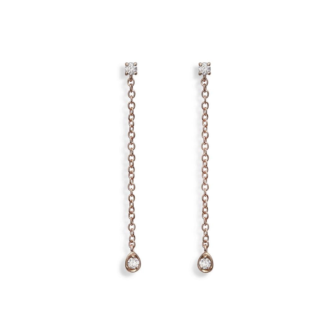 World Diamond Group vagy 18k 0,12 ct keretes lánc 3,30 cm rosé GO5069O3BR012