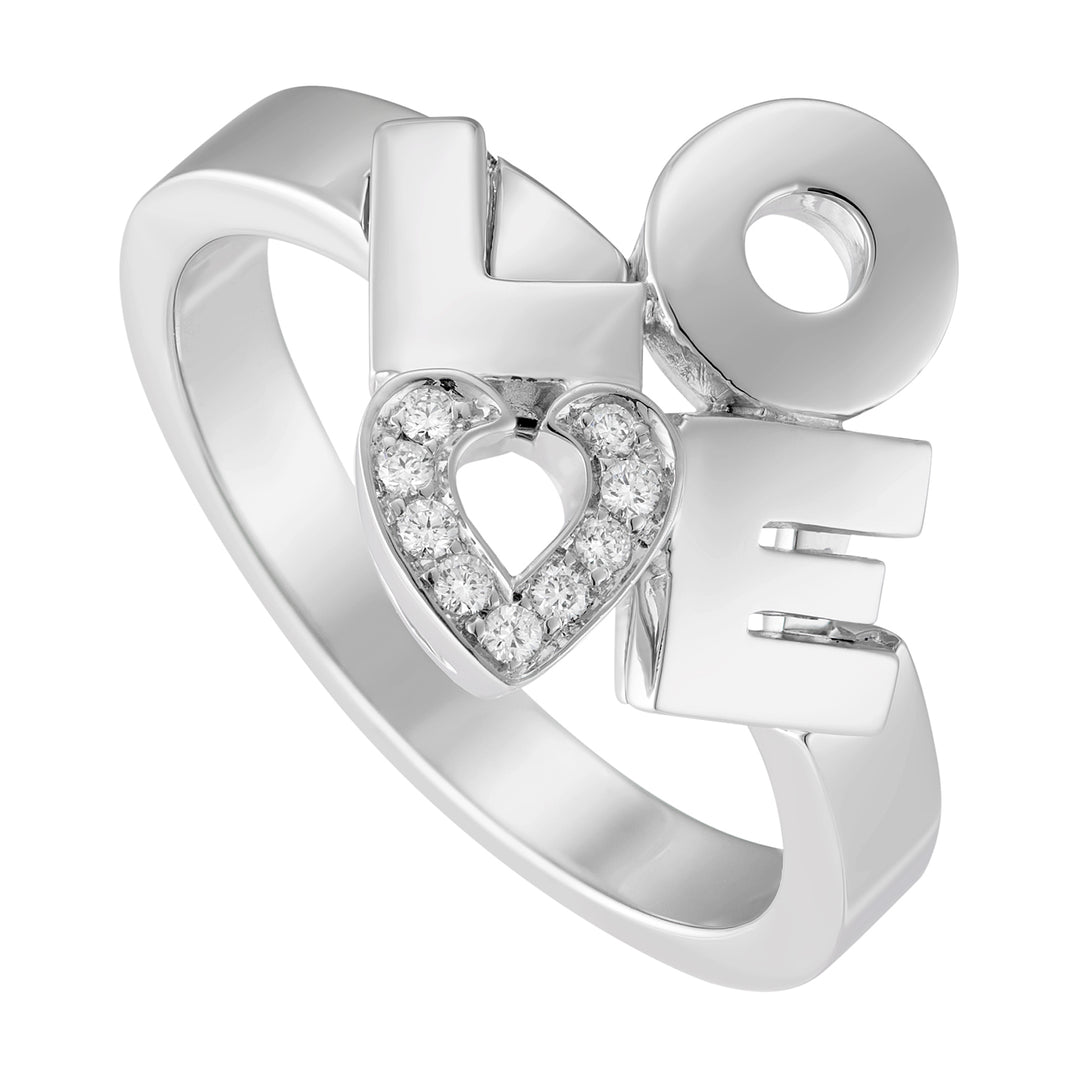 Inel Golay pentru totdeauna scris „dragoste” 0,05 ct ALV004DI-18134000022