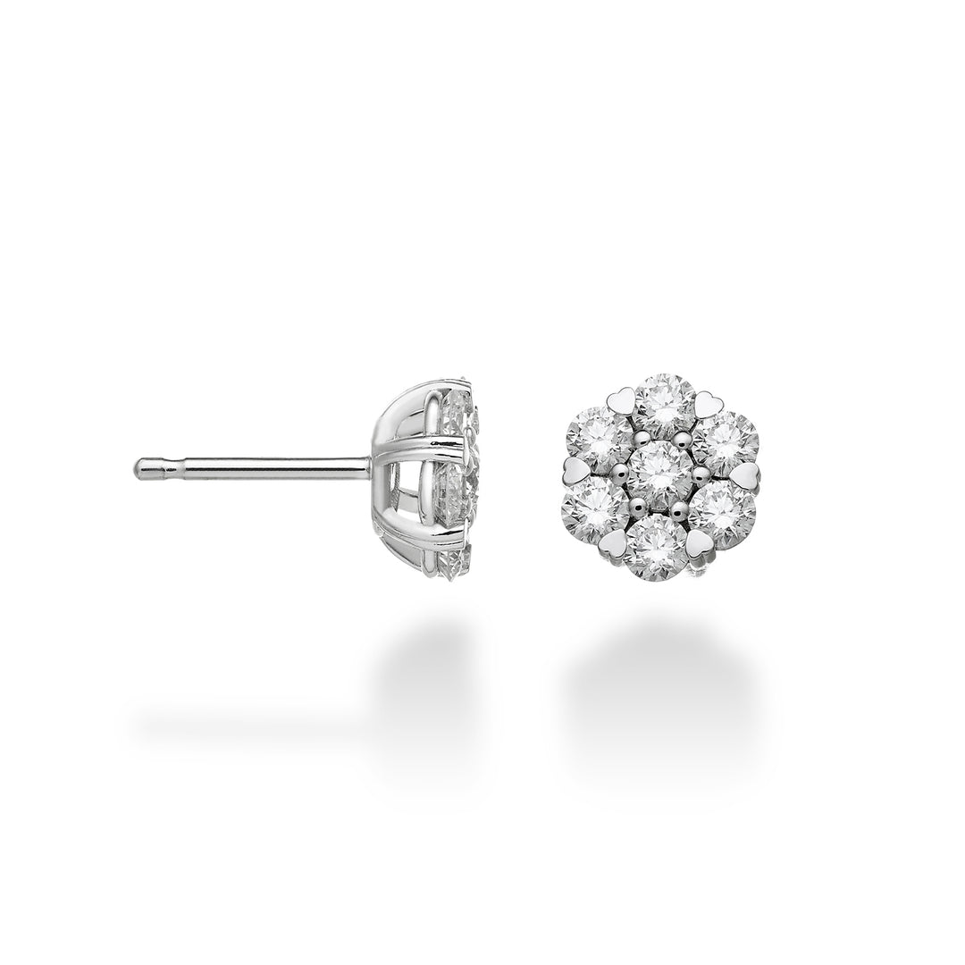 Pendientes Golay multipiedra con 7 piedras en total ct. 1.12 OM001D060-22354110023
