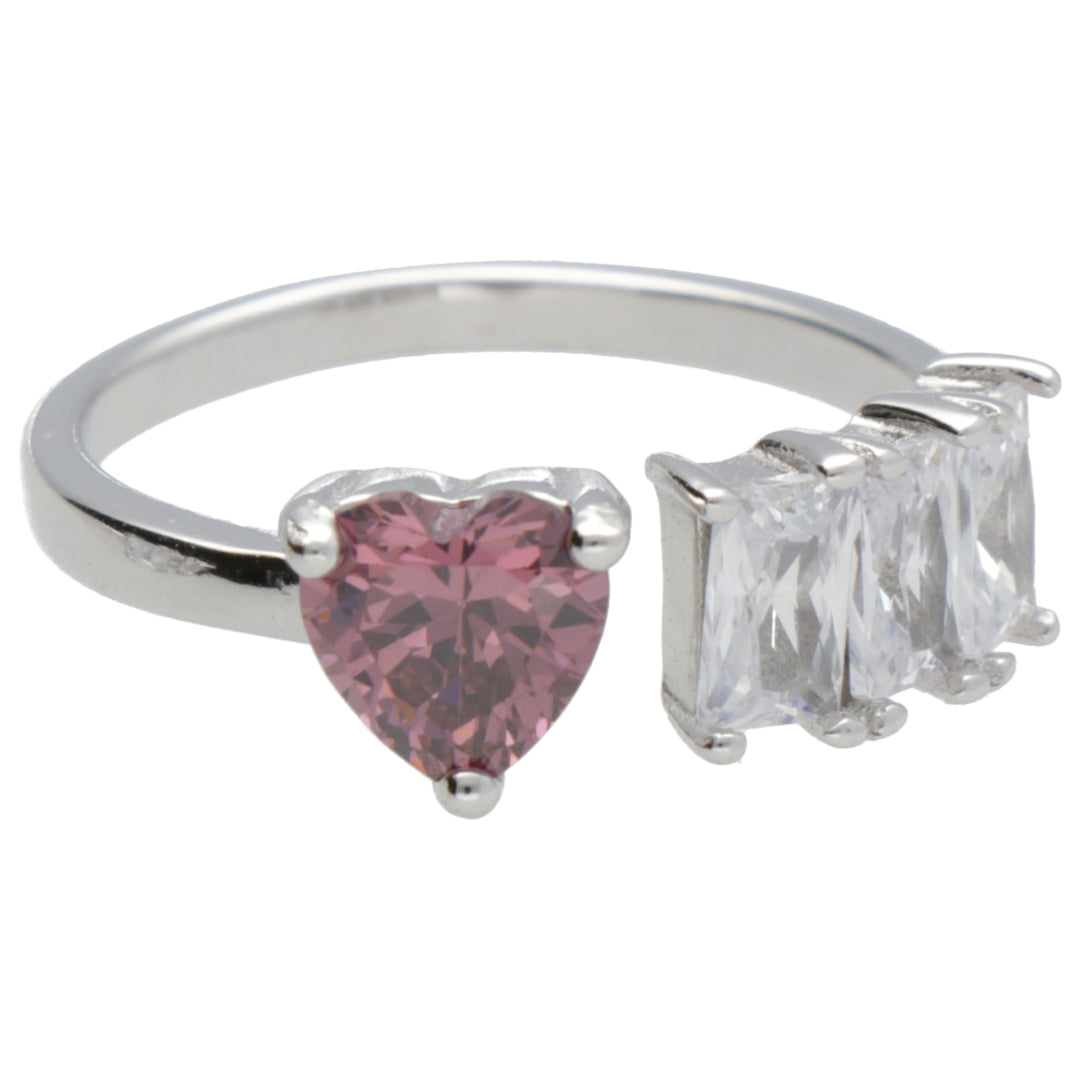 Nihama klejnot ag925 swarovski biało-różowy NA7196A4ROSA000
