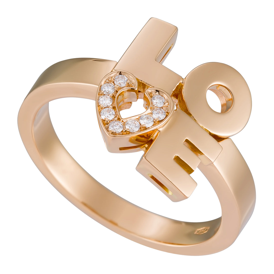 Bague Golay Forever écrite "amour" 0,05 ct ALV003DI-20217000005