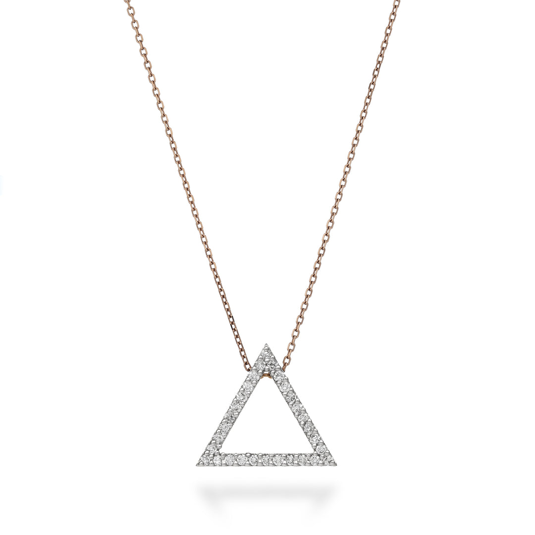 Golay cl 18k geometrieën driehoekige diamanten 0,18 ct witgoud cat.rose GPFTRIDIO7