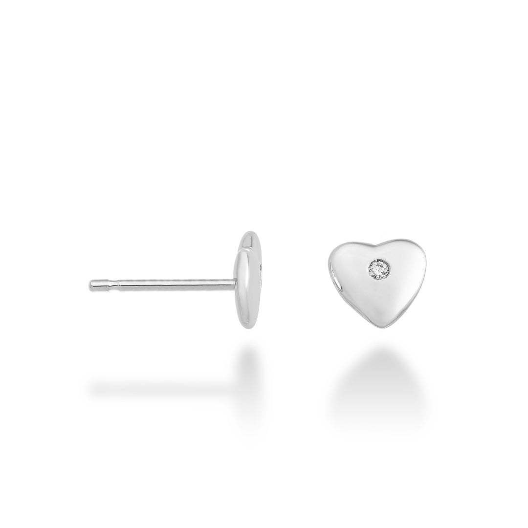 Nihama o corazón de 18k en oro blanco de 0,02 ct NO5107O4BR002