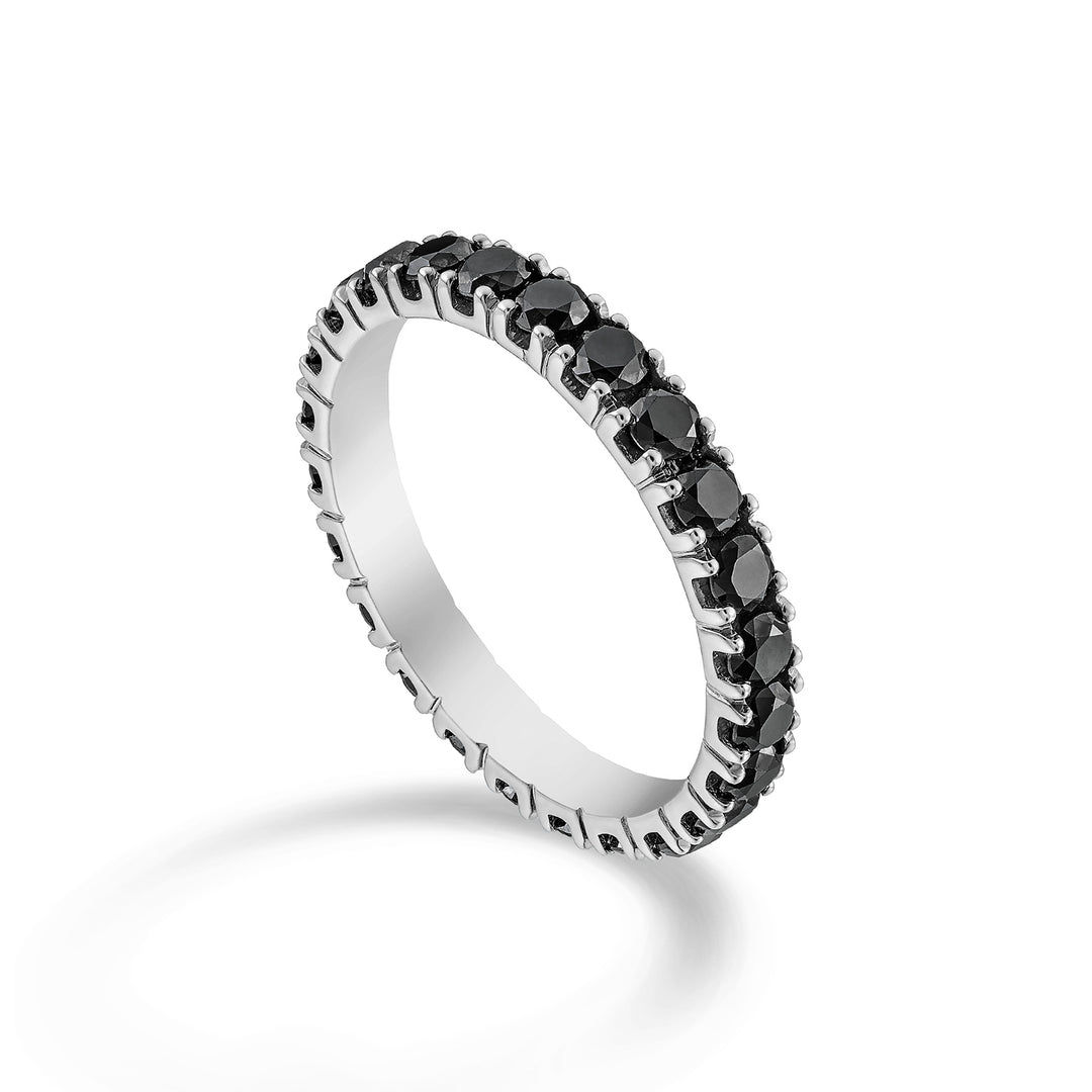 Golay fingerring d. sort ct 3,00 hvidguld størrelse 21 AETL022BK200B-21-23164110085