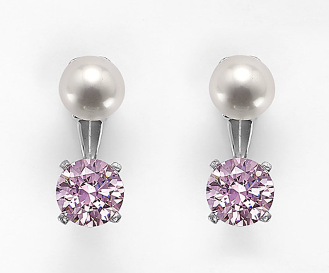Nihama tai ag925 fw 7,5/8 pinkki zirkonia 8mm NO7464A4ROSA000