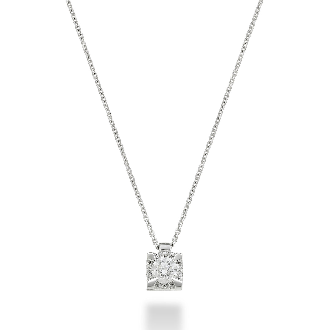 World Diamond Group pl halsband med diamanter mellan stiften cen.0.09ct PLC001DI010-24025110091
