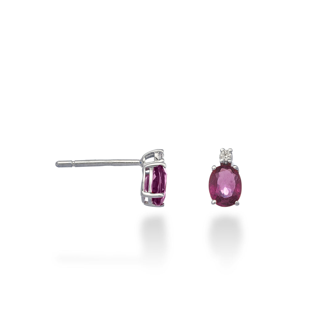Mikiko eller 9k rubin n. oval 5x4 ct.0,80 diam. 0,02 ct MO5163R4RBN