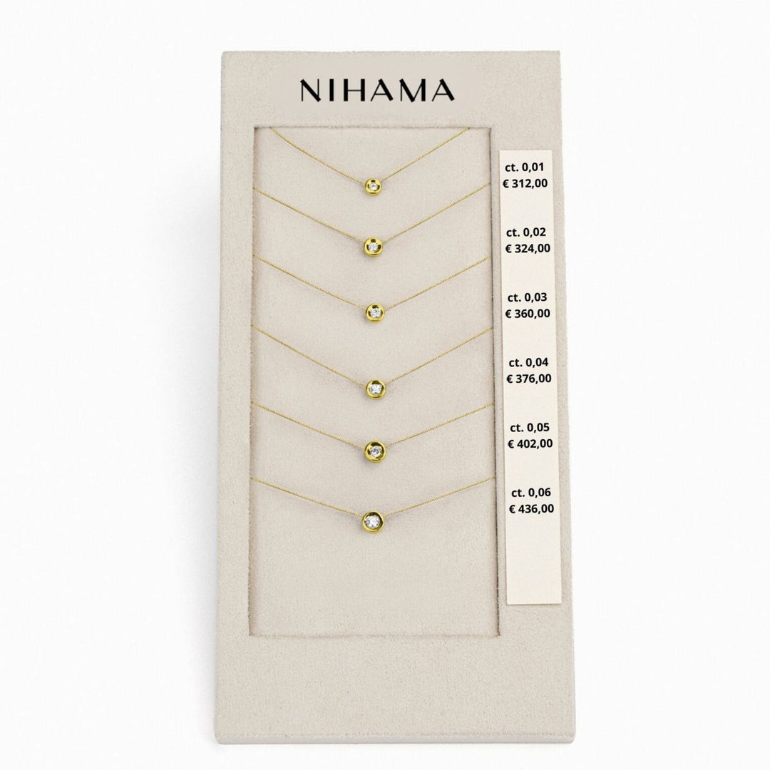 Pacote Nihama cl d5150 cebola ouro amarelo 18kt 0,01-0,02-0,03-0,04-0,05-0,06 N.LIGHTBOX.66-G