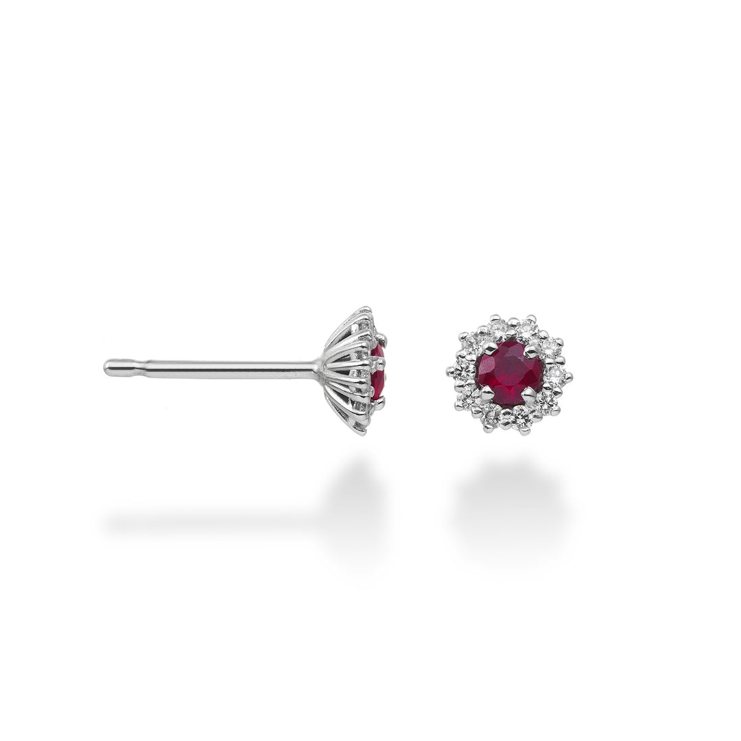 Nihama ou rubis 18 carats n. 0,24 carat de diamètre. 0,14 ct taille 2 NO5067O4RBN024