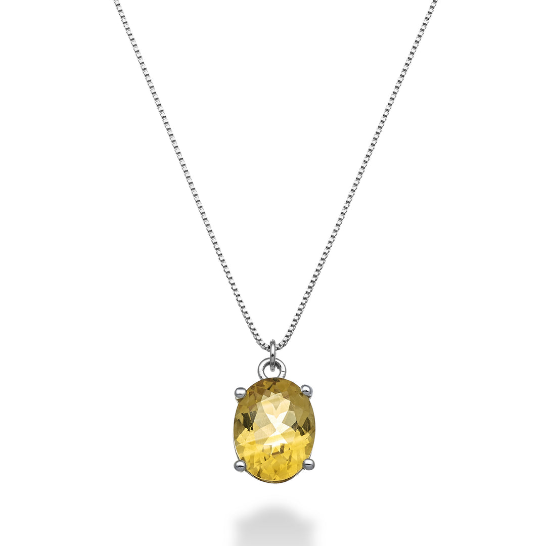Mikiko cl 18k soikea sitriini 9x7 ct.1,65 MD5143O4CITR