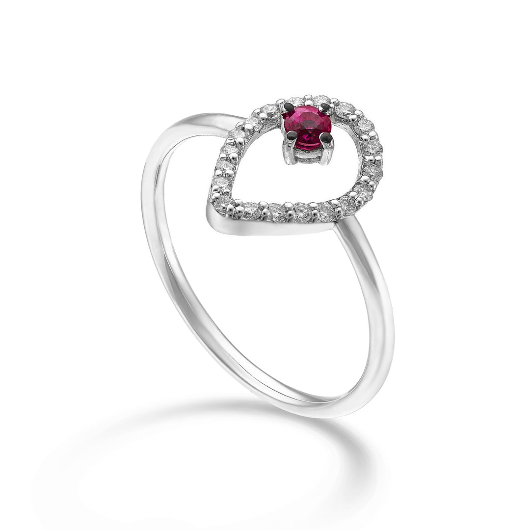World Diamond Group 18k "drop" ruby ​​n. Průměr 0,11 ct ct.0.14 GA5185O4RBN025
