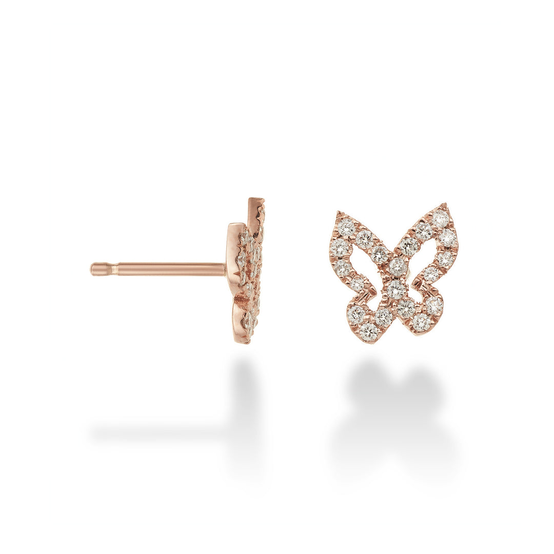 Náušnice Golay mariposa se středním motýlem OFFA002DI-24148110005