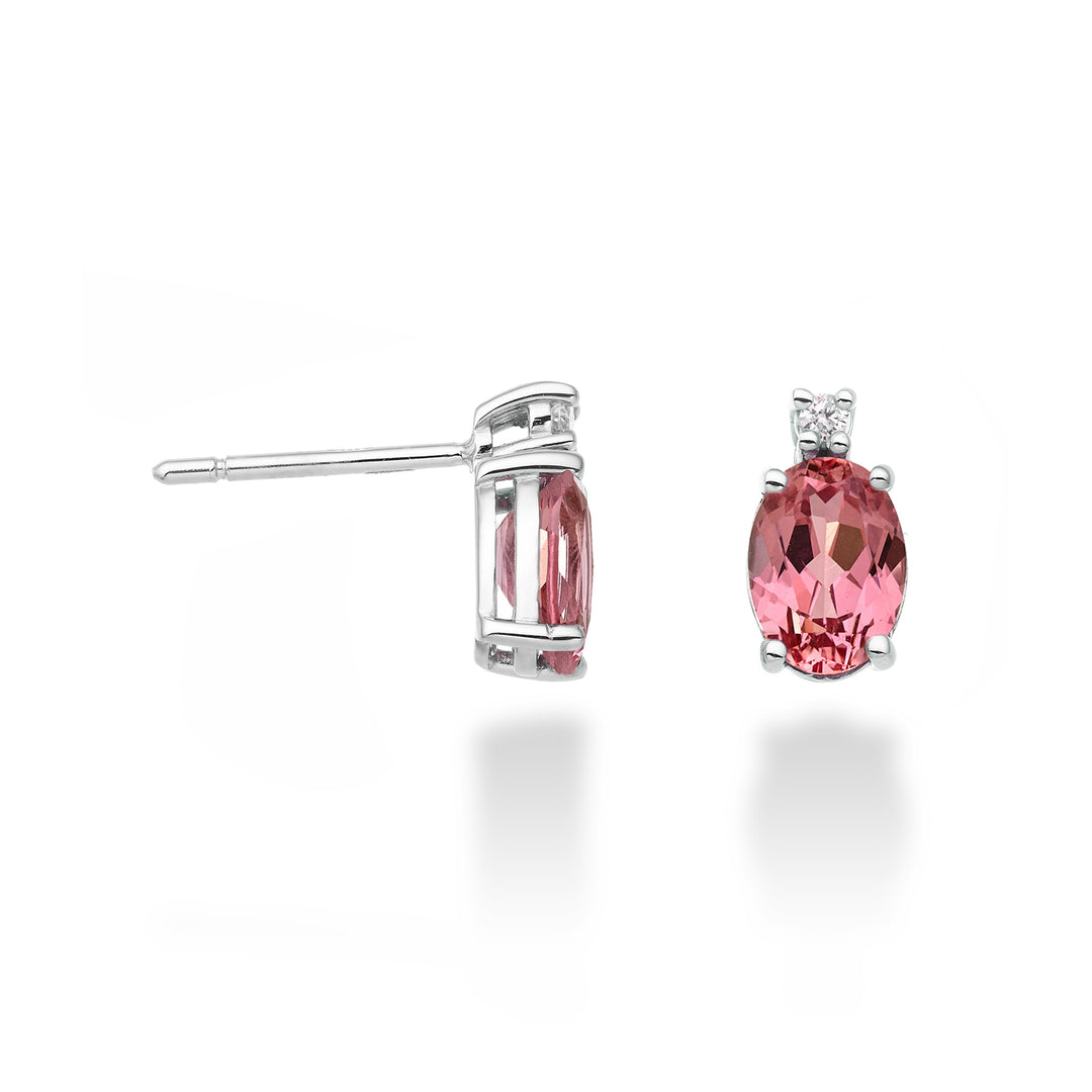 Nihama o zafiro rosa ovalado de 18k 7x5 ct.1,60 diam. ct.0,03 NO5024O4ZFRP