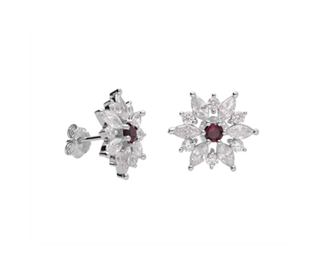 Nihama tai ag925 helmi swarovski valkoinen ja punainen NO7619A4RED00