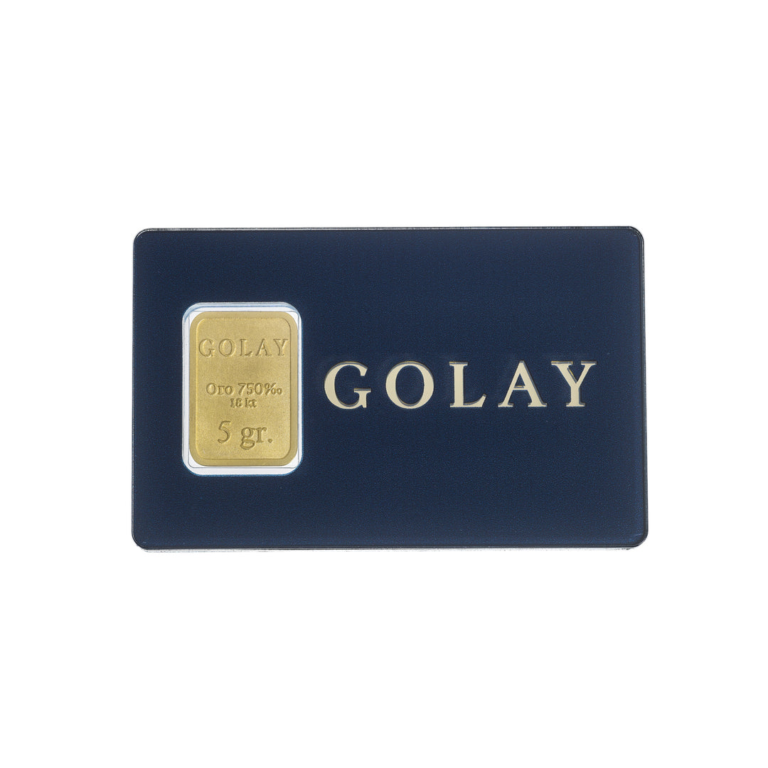 Golay blistr blistr 18k zlatý slitek 5 gramů, v plexi golay BLTGOLD5G_GO